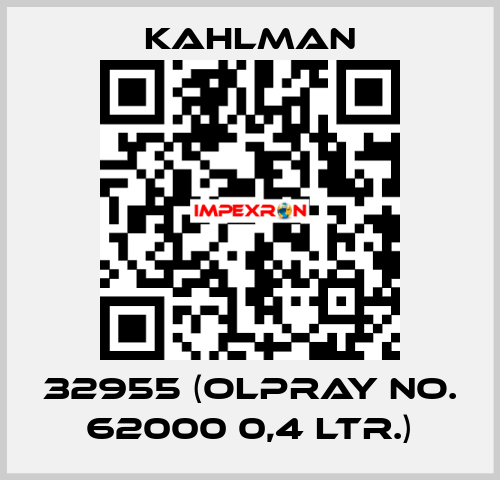 32955 (Olpray No. 62000 0,4 ltr.) Kahlman