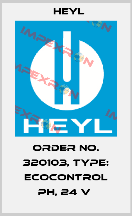 Order No. 320103, Type: EcoControl pH, 24 V  Heyl