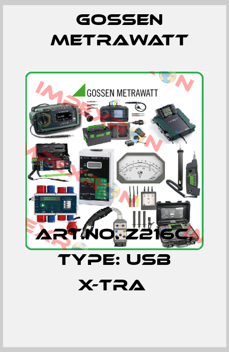 Art.No. Z216C, Type: USB X-TRA  Gossen Metrawatt
