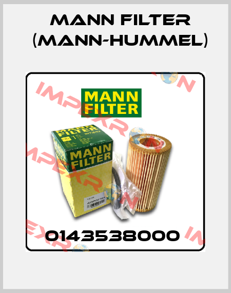 0143538000  Mann Filter (Mann-Hummel)