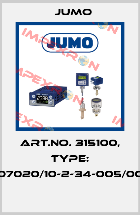 Art.No. 315100, Type: 907020/10-2-34-005/000  Jumo