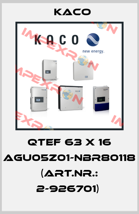 QTEF 63 x 16 AGU05Z01-NBR80118 (Art.Nr.: 2-926701)  Kaco