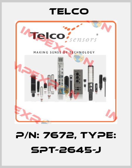 p/n: 7672, Type: SPT-2645-J Telco