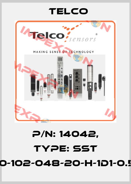 p/n: 14042, Type: SST 01-10-102-048-20-H-1D1-0.5-J5 Telco