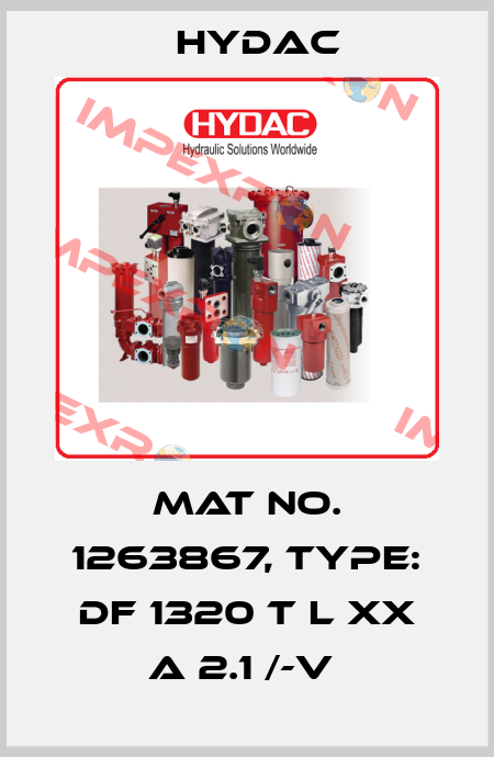 Mat No. 1263867, Type: DF 1320 T L XX A 2.1 /-V  Hydac
