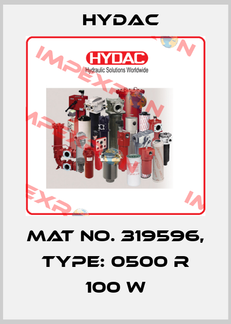 Mat No. 319596, Type: 0500 R 100 W Hydac