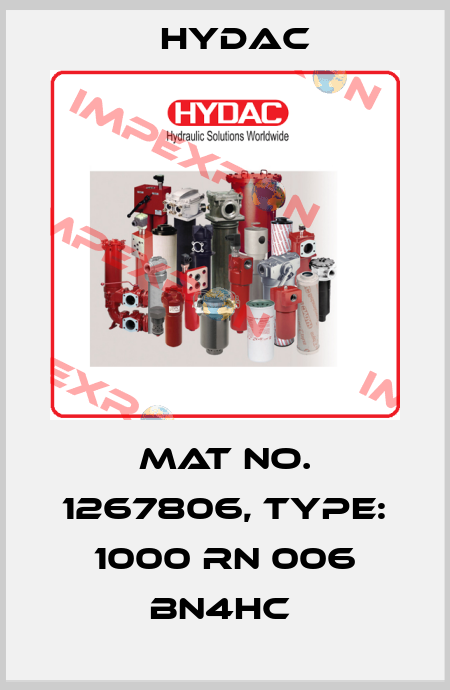 Mat No. 1267806, Type: 1000 RN 006 BN4HC  Hydac