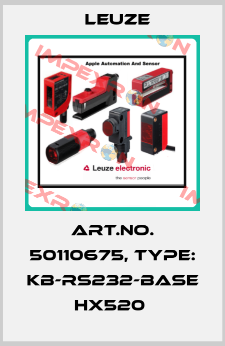 Art.No. 50110675, Type: KB-RS232-Base Hx520  Leuze
