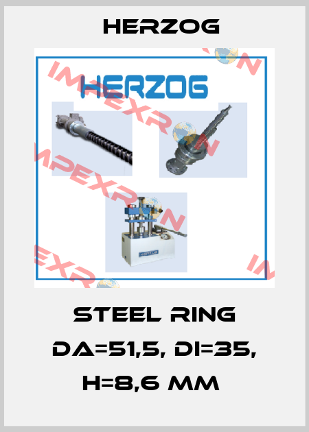 Steel Ring Da=51,5, Di=35, h=8,6 mm  Herzog