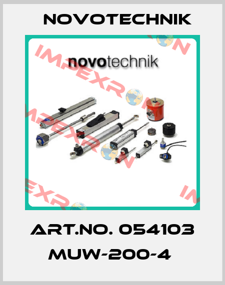 ART.NO. 054103 MUW-200-4  Novotechnik