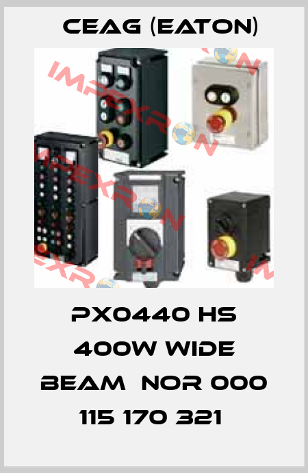 PX0440 HS 400w Wide Beam  NOR 000 115 170 321  Ceag (Eaton)