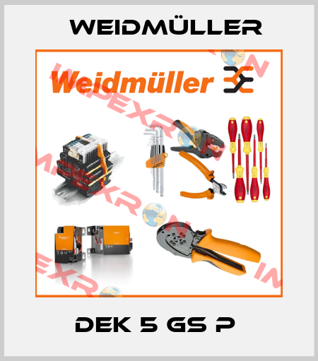 DEK 5 GS P  Weidmüller