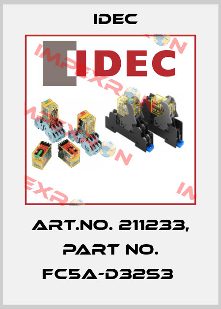 Art.No. 211233, Part No. FC5A-D32S3  Idec