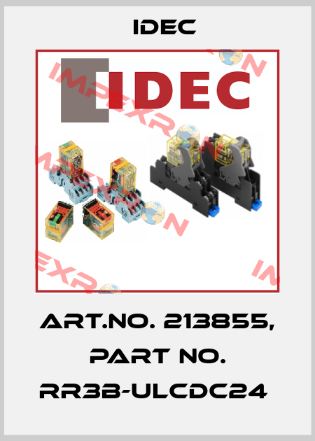 Art.No. 213855, Part No. RR3B-ULCDC24  Idec