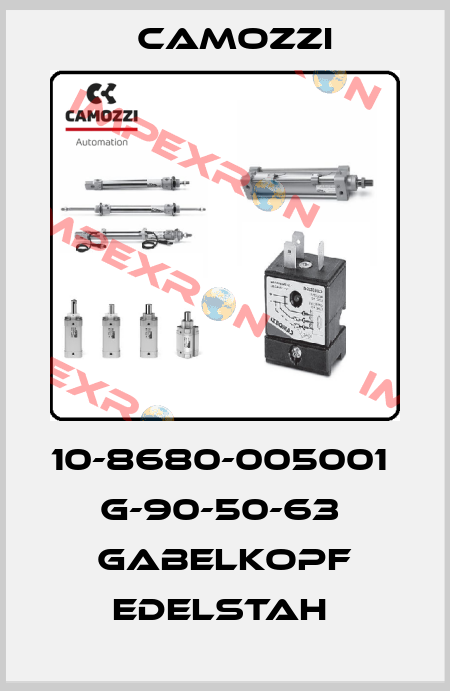 10-8680-005001  G-90-50-63  GABELKOPF EDELSTAH  Camozzi