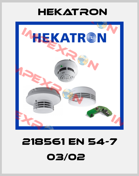 218561 EN 54-7 03/02   Hekatron