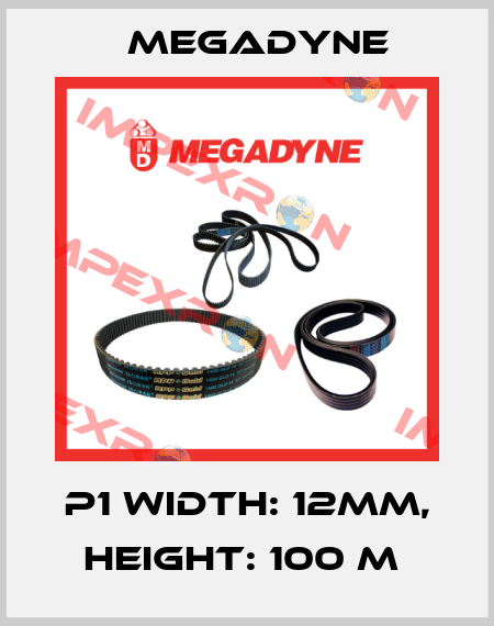 P1 WIDTH: 12MM, HEIGHT: 100 M  Megadyne