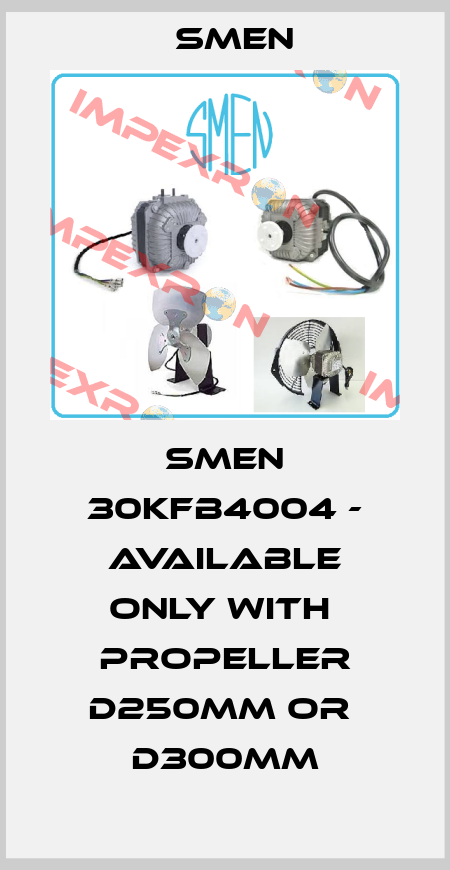 SMEN 30KFB4004 - available only with  PROPELLER D250MM or  D300MM Smen