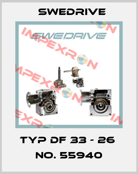 Typ DF 33 - 26  No. 55940 Swedrive