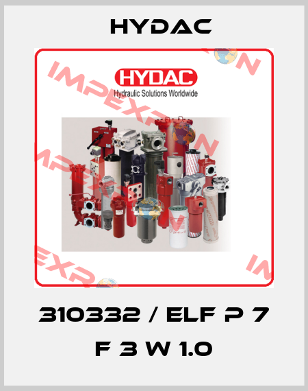 310332 / ELF P 7 F 3 W 1.0 Hydac