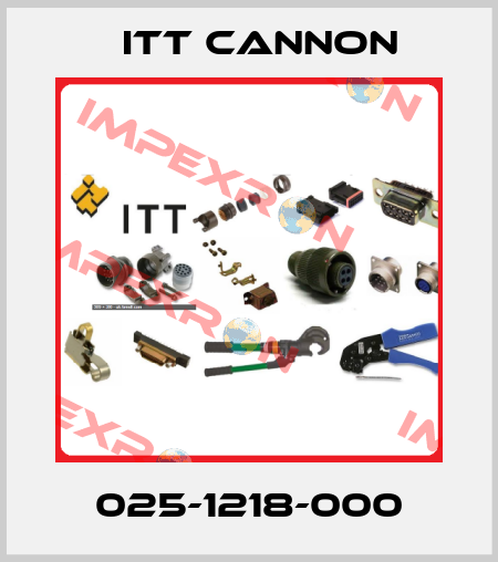 025-1218-000 Itt Cannon
