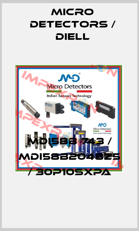 MDI58B 743 / MDI58B2048Z5 / 30P10SXPA
 Micro Detectors / Diell