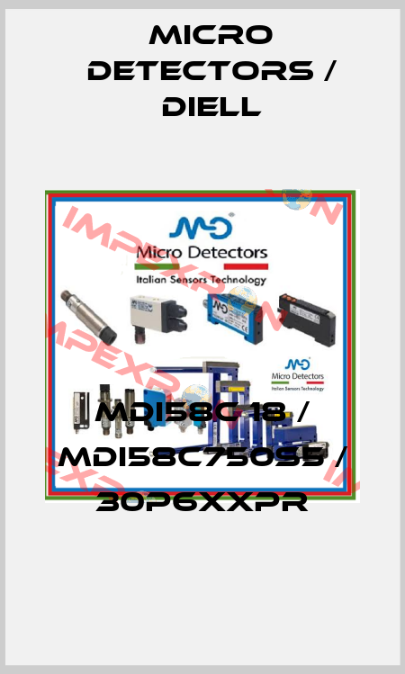 MDI58C 18 / MDI58C750S5 / 30P6XXPR
 Micro Detectors / Diell
