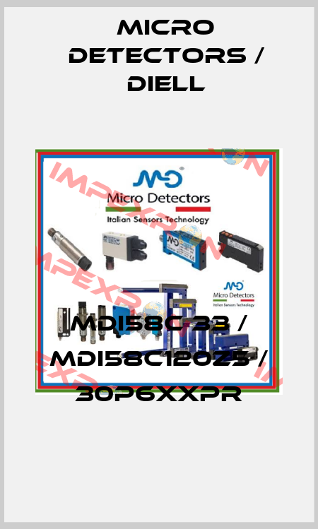MDI58C 33 / MDI58C120Z5 / 30P6XXPR
 Micro Detectors / Diell