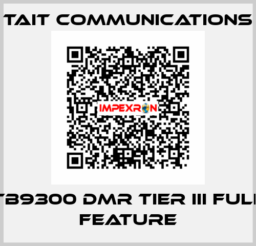 TB9300 DMR TIER III Full Feature Tait communications
