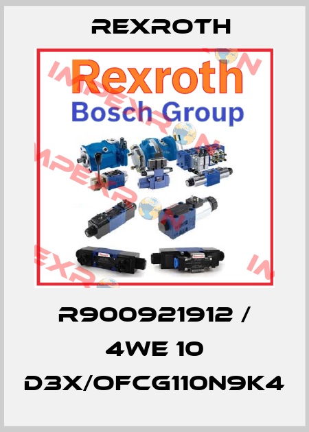 R900921912 / 4WE 10 D3X/OFCG110N9K4 Rexroth