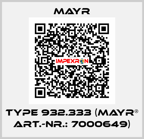 Type 932.333 (mayr® Art.-Nr.: 7000649) Mayr
