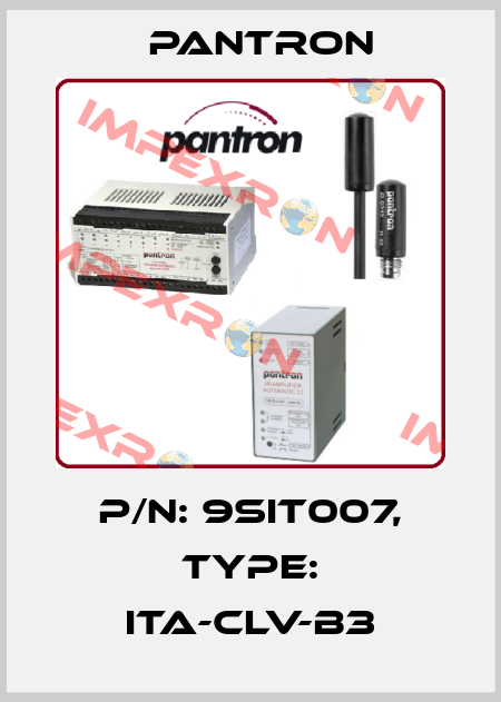 p/n: 9SIT007, Type: ITA-CLV-B3 Pantron