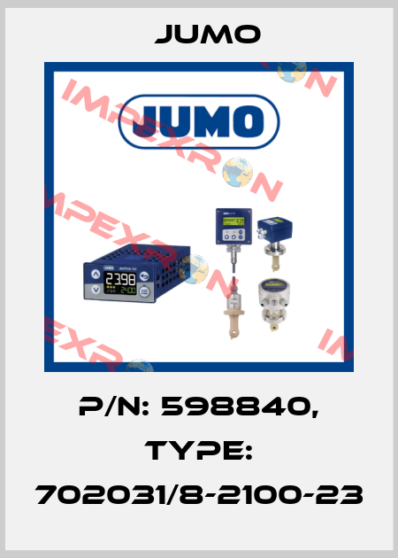P/N: 598840, Type: 702031/8-2100-23 Jumo