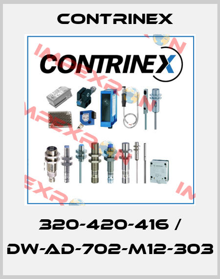 320-420-416 / DW-AD-702-M12-303 Contrinex