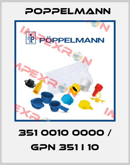 351 0010 0000 / GPN 351 I 10 Poppelmann