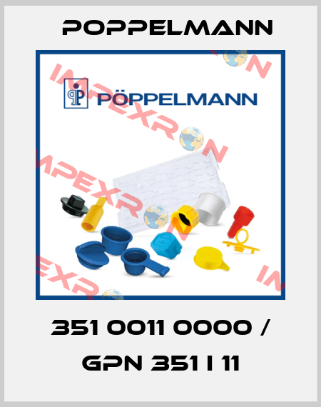 351 0011 0000 / GPN 351 I 11 Poppelmann