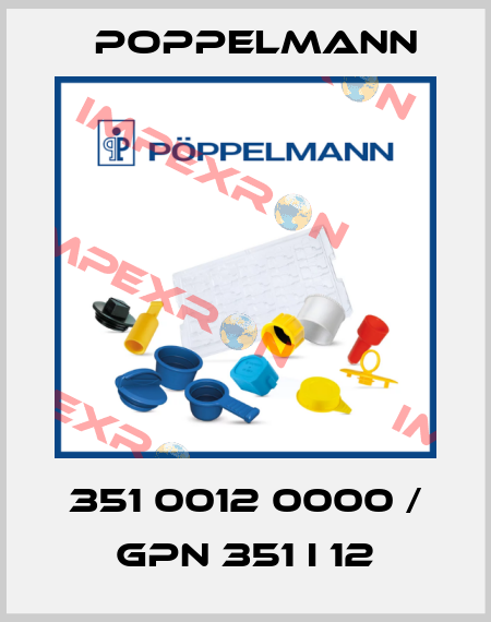 351 0012 0000 / GPN 351 I 12 Poppelmann