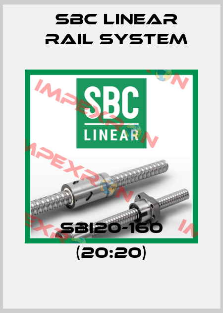 SBI20-160 (20:20) SBC Linear Rail System