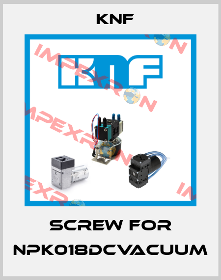 Screw for NPK018DCVACUUM KNF