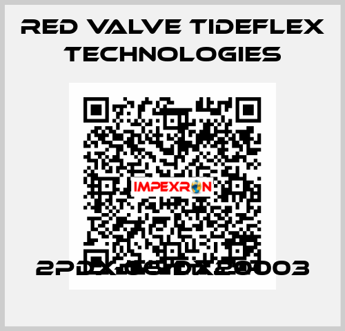 2PDX-06-DX20003 Red Valve Tideflex Technologies