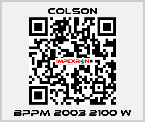 BPPM 2003 2100 W Colson