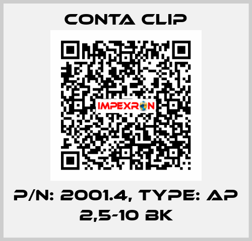P/N: 2001.4, Type: AP 2,5-10 BK Conta Clip
