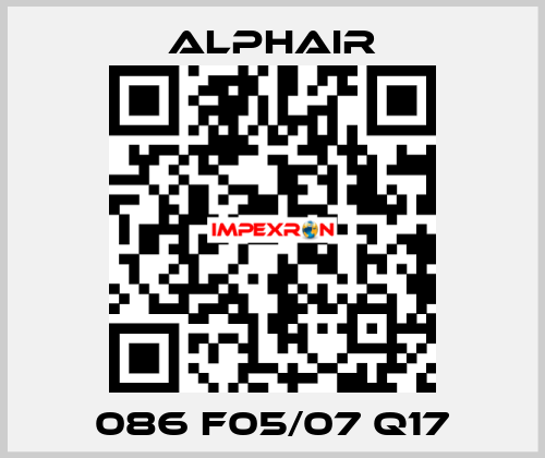 086 F05/07 Q17 Alphair