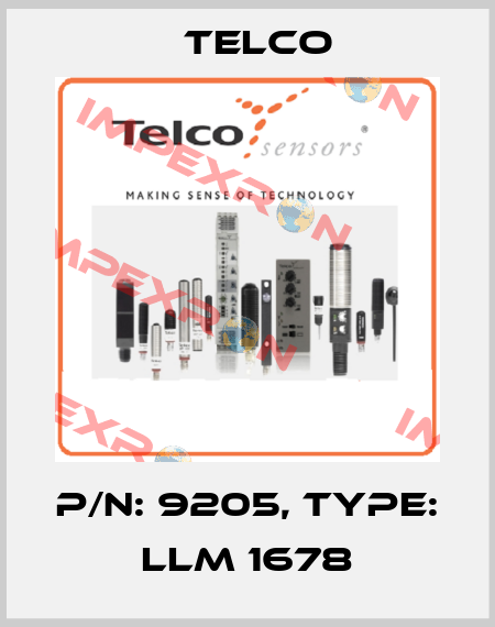 p/n: 9205, Type: LLM 1678 Telco