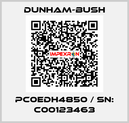 PC0EDH4850 / SN: C00123463 Dunham-Bush