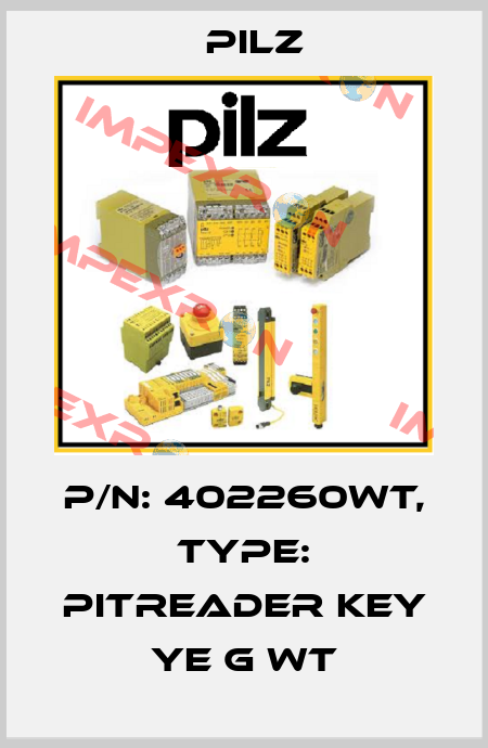 p/n: 402260WT, Type: PITreader key ye g wt Pilz