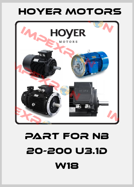 part for NB 20-200 u3.1D W18 Hoyer Motors