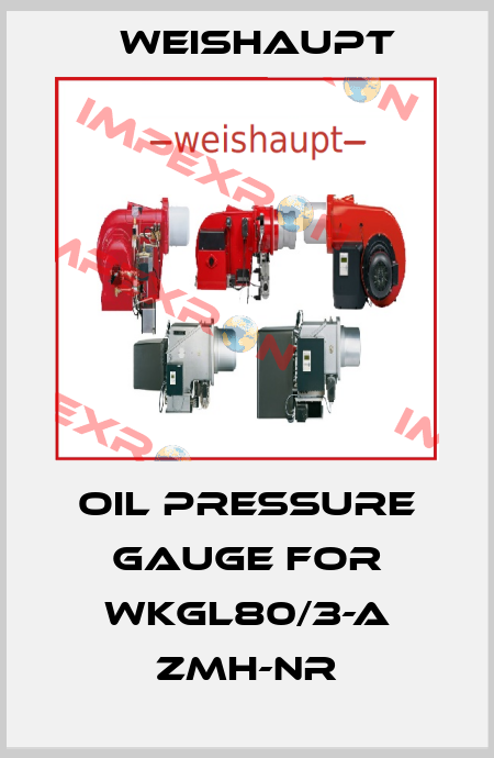 Oil pressure gauge for WKGL80/3-A ZMH-NR Weishaupt