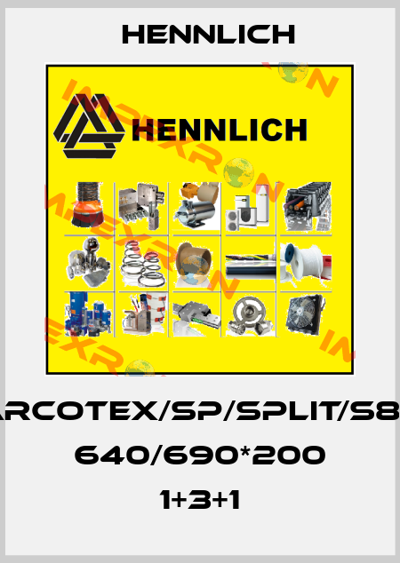 CARCOTEX/SP/SPLIT/S800 640/690*200 1+3+1 Hennlich