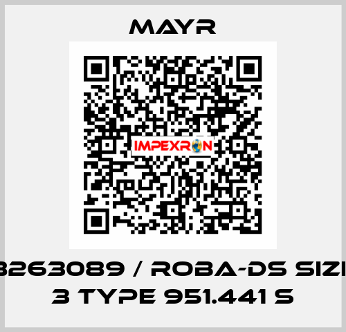 8263089 / ROBA-DS Size 3 Type 951.441 S Mayr
